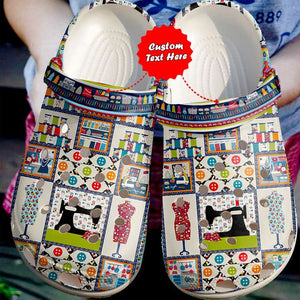 Colorful - Sewing Crafty Studio Shoes Personalized Clogs
