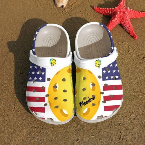 Pickle Ball American Sku 1815 Shoes Personalized Clogs