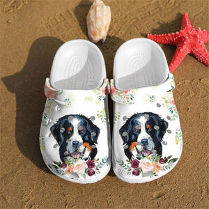 Clog Bernese Mountain Dog Classic Pancr0362 Personalized Clogs - Love Mine Gifts