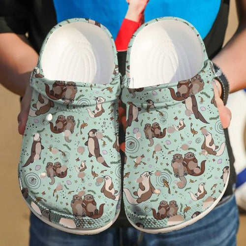 Otter Love Sku 1724 Custom Sneakers Name Shoes Personalized Clogs