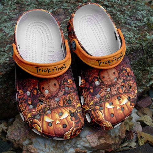 Pumpkin Trick R Treat Sam Horror Movies Halloween Classic Shoes Personalized Clogs