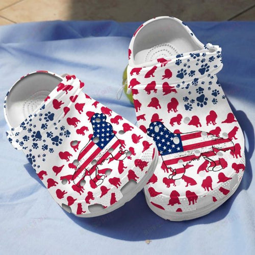 Cavalier King Charles Spaniel American Flag Adults Kids Shoes For Men Women Ht Personalized Clogs