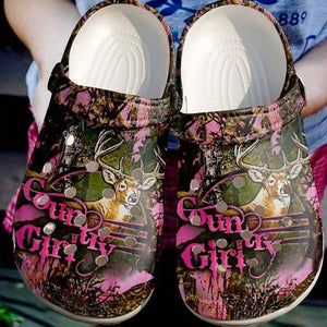 Deer Hunting Country Girl Personalized Clogs