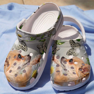 Chihuahua Whitesole Chihuahua And Daisy Personalized Clogs