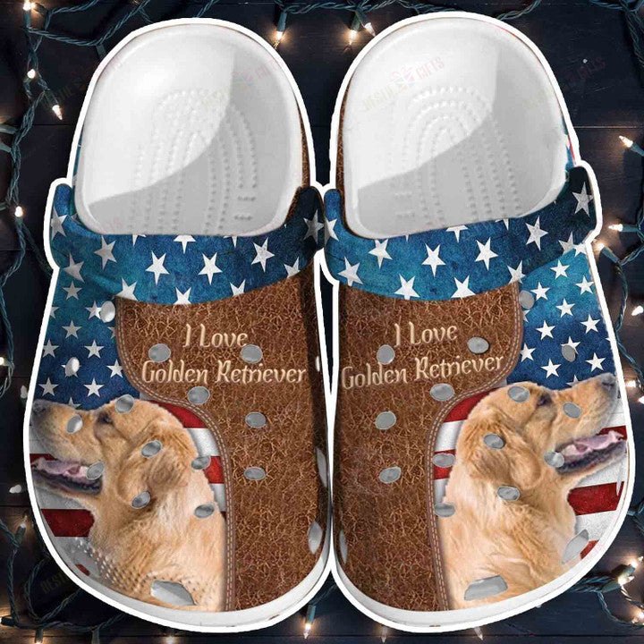Clog Love Labrador Usa Classic Personalized Clogs - Love Mine Gifts