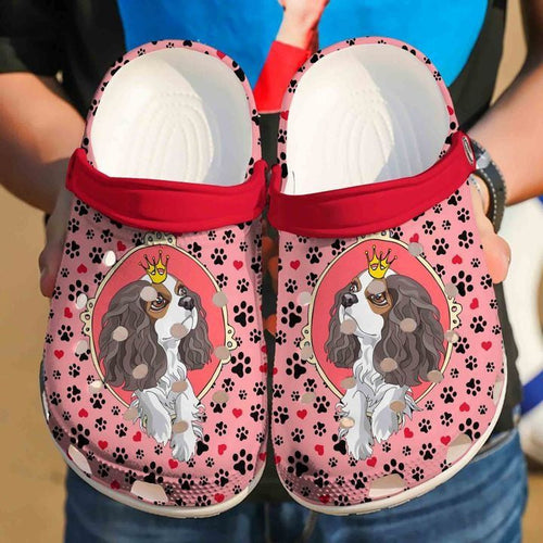 Cavalier King Charles Spaniel Cute Sku 568 Shoes Personalized Clogs