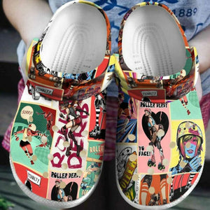 Roller Derby Fans 102 Gift For Lover Rubber , Comfy Footwear Personalized Clogs