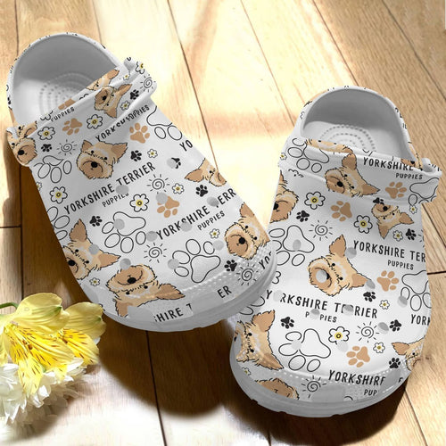 Dog Fashionstyle For Women Men Kid Print 3D Yorkshire Terrier V2 Personalized Clogs