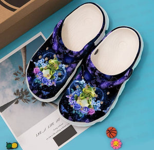 Frog Flowers Classic Shoes Personalized Clogs