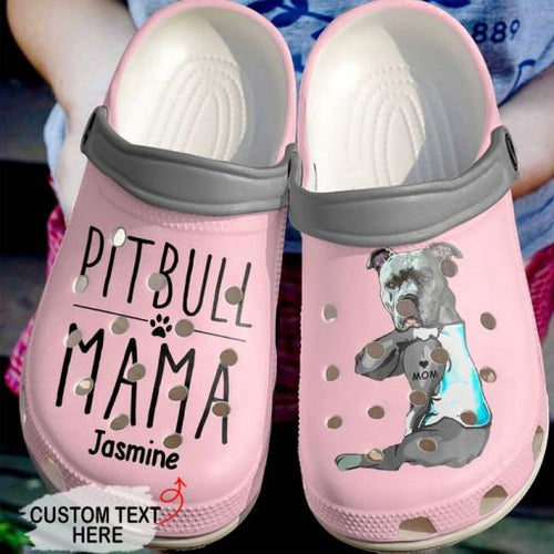 Pitbull Lover Sku 1853 Custom Sneakers Name Shoes Personalized Clogs