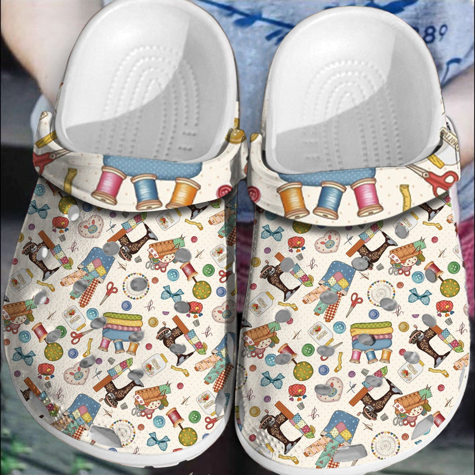 Sewing Quilting Shoes Personalized Clogs