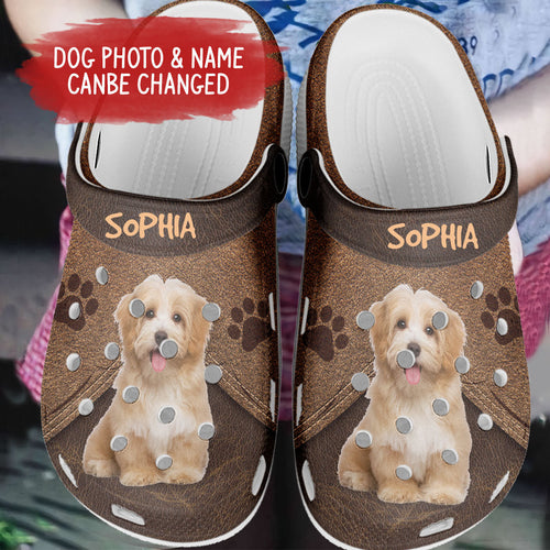 Best Dog Dad Dog Mom Ever Photo Custom - - Gift For Pet Lovers Personalized Clogs