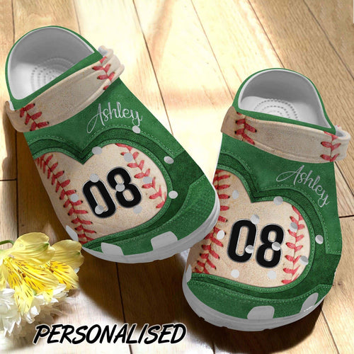 08 Baseball Ball Shoes For Batter Funny Baseball Shoes For Men Women Personalized Clogs