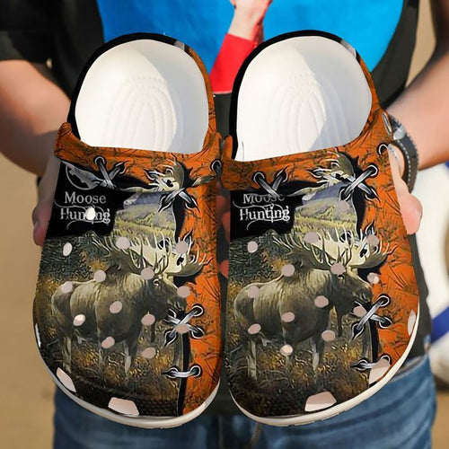 Hunting Moose Sku 1493 Shoes Personalized Clogs