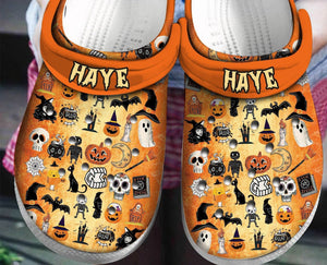 Halloween Things Pumpkin Rubber Comfy Footwear Personalized Clogs