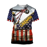  Premium American Lineman All Over Printed Shirts For Men And Women MEI