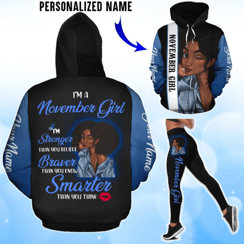 Apparel November Girl Shirts For Women 3D All Over Printed Custom Text Name - Love Mine Gifts