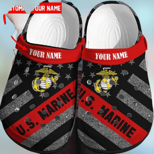United States Marine Corps Custom Name Shoes Personalized Clogs