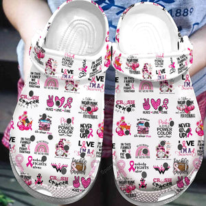 Breast Cancer Awareness Symbol Shoes #Dh Personalized Clogs