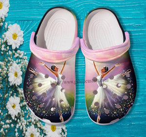 Ballet Black Queen Shoes Gift Daughter Girl- Ballet Girl Shoes Birthday Gift Personalized Clogs