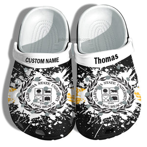 California State University Long Beach Graduation Gifts Shoes Customize- Admission Gift Shoes For Men Women - Cr-Csu0126 - Gigo Smart Personalized Clogs