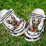 French Bull Dogs Name Animals For Men And Women Rubber Comfy Footwear Personalized Clogs