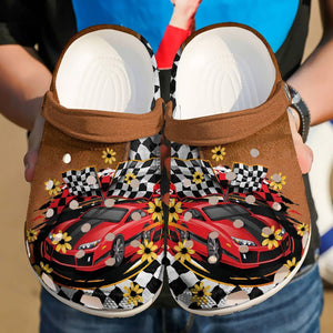 Racing Car,Racing Car Collection, Fashion Style Print 3D For Women, Men, Kid Personalized Clogs