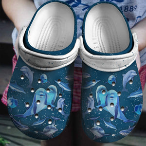 Clog Dolphin Best Gifts For Dolphin Lovers Personalized Clogs - Love Mine Gifts
