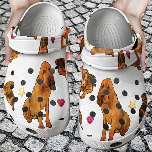 Dog - Bloodhound Love Personalized Clogs
