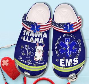 Ems Worker Alpaca Your Wound Emergency Medical Technician Shoes Personalized Clogs