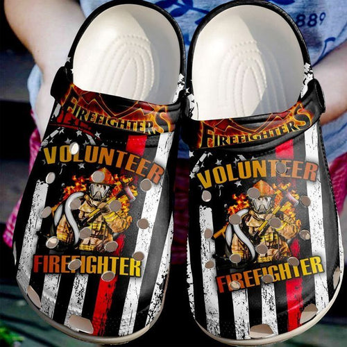 Firefighter Volunteer Sku 1006 For Mens Womens Classic Water Shoes Personalized Clogs