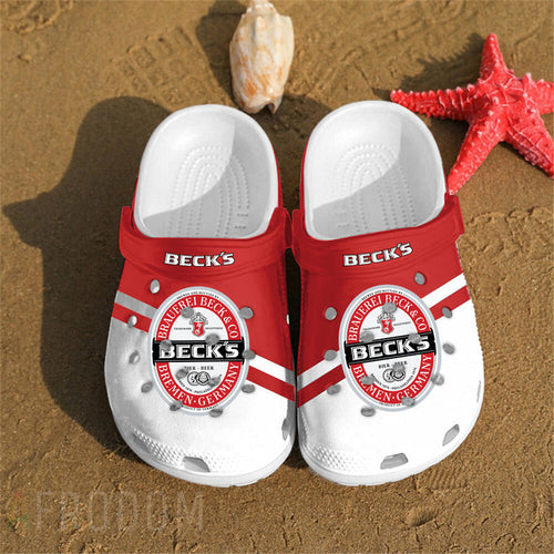 Summer Beck'S Beer Personalized Clogs