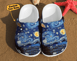 Art - Starry Night Vincent Van Gogh Paintings Design Unisex Birthday Gifts For Men And Women Personalized Clogs