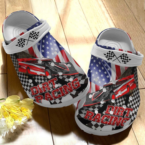 Racing,Dirt Track Racing Lover, Fashion Style Print 3D For Women, Men, Kid Personalized Clogs