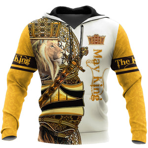 Apparel May King Lion 3D All Over Printed Unisex Shirts 3D All Over Printed Custom Text Name - Love Mine Gifts