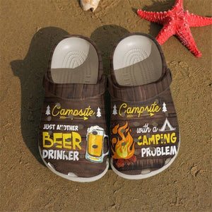 Camping Beer And Campfire Sku 439 Shoes Personalized Clogs