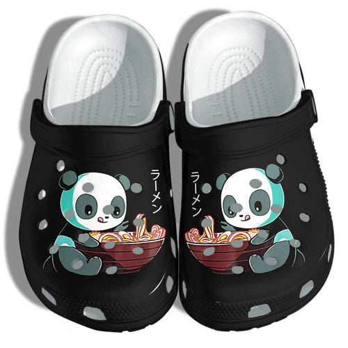 Anime Panda Noodle Japan Who Love Panda Shoes Personalized Clogs