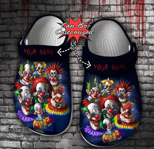 Halloween - Killer Klowns From Outer - Space Halloween Shoes Personalized Clogs