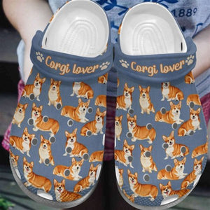 Corgi Lover Name Shoes Personalized Clogs