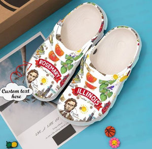 Illinois State Proud Sku 1500 Custom Sneakers Name Shoes Personalized Clogs