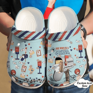 Postal Worker She Is A Sku 1873 Shoes Personalized Clogs
