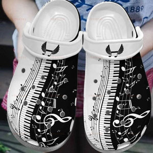 Music Note Piano Melody Shoes #Hd Personalized Clogs