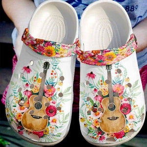 Guitar Lover Rubber Comfy Footwear Personalized Clogs