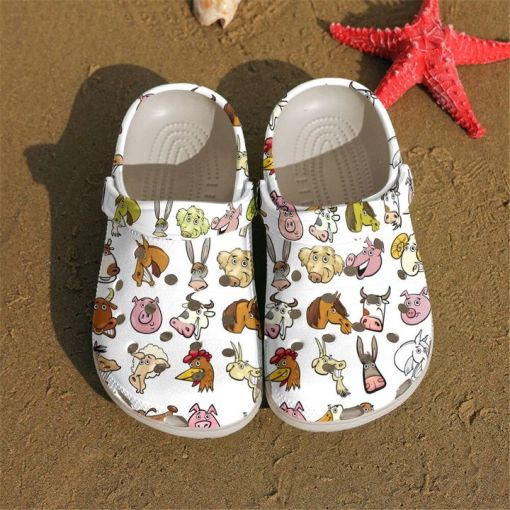 Vet Tech Lovely Farm Animals Sku 2576 Name Shoes Personalized Clogs
