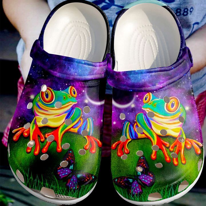 Frog Night Sku 1137 For Mens Womens Classic Water Shoes Personalized Clogs