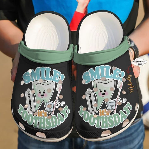 Dentist It'S Tooth Day Personalized Clogs