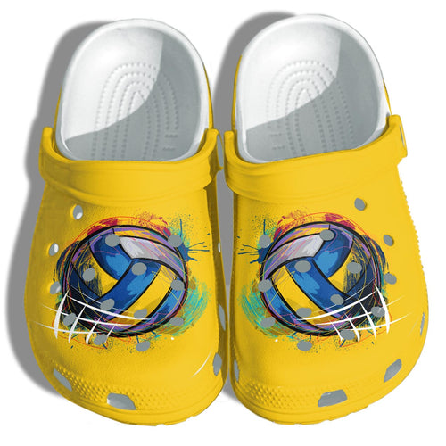 Volleyball Ball Shoes For Men Women - Beach Sports Shoes Gifts For Men Women Personalized Clogs