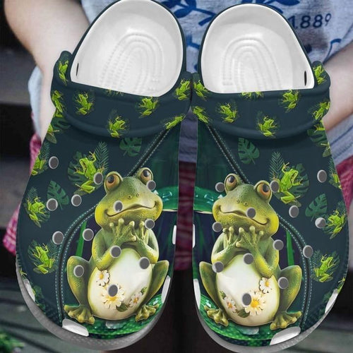Frog Princess Gift For Lover Rubber Comfy Footwear Personalized Clogs