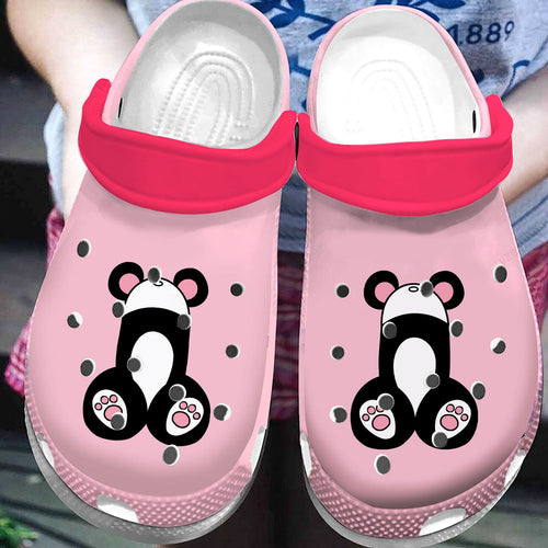 Custom Name Pink Panda Funny Dick Shoes Personalized Clogs