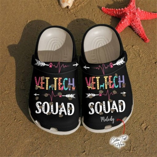 Vet Tech Squad Sku 2582 Custom Sneakers Name Shoes Personalized Clogs